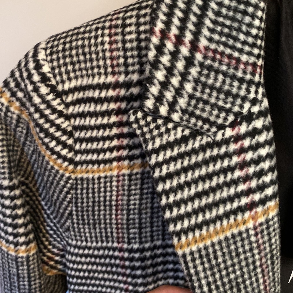 Loft Plaid Modern Structured Single Button Wool B… - image 8